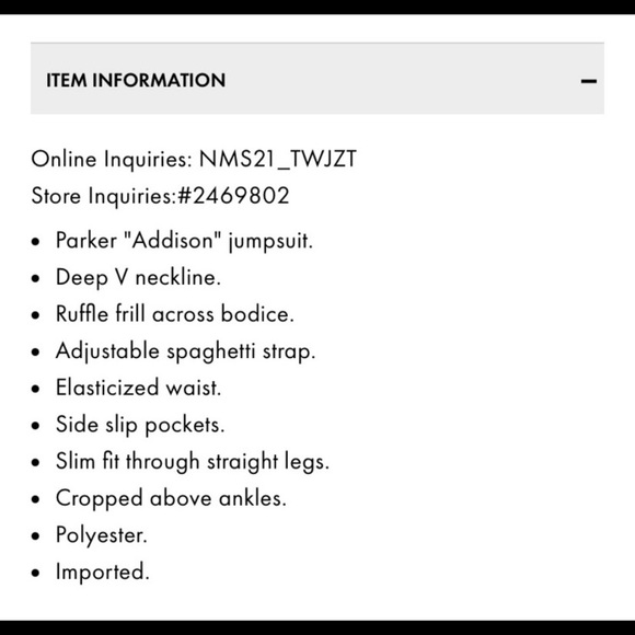 🦋 Parker Addison jumpsuit 4 - Picture 4 of 4